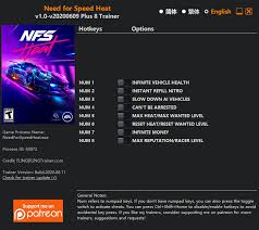 Need For Speed Heat Trainer Fling Trainer Pc Game Cheats And Mods