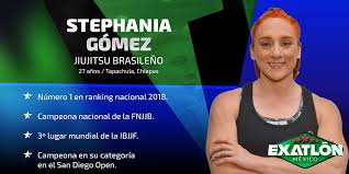 Stephanía gómez es una atleta, deportista y experta en jiujitsu brasileño y crossfit quien en 2019 se hiciera muy famosa luego de participar en la tercera temporada de exatlón méxico. Exatlon Mexico Ù¹ÙˆØ¦Ù¹Ø± Ù¾Ø± Sabes Quien Es Stephania Gomez Nosotros Te Presentamos Algunos Datos De La Campeona De Jiujitsu Brasileno Para Que La Conozcas Entra Al Link Y Descubrela
