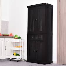 Choose from contactless same day delivery, drive up and more. Homcom 72 Traditional Colonial Kitchen Pantry Cabinet With 2 Large Storage Areas Drawer And Adjustable Shelves Black On Sale Overstock 22200538