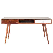 bureau vintage en bois de sheesham massif l 150 cm andersen vintage desk desk sheesham wood