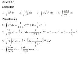 For definite integral, see definite integral calculator. Bab Vii Integral Tak Tentu Ppt Download