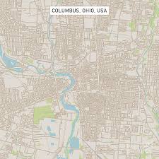 We think it's a great place for you to fall in love with architecture for the first time, too. Columbus Ohio Us City Street Map Digital Art By Frank Ramspott