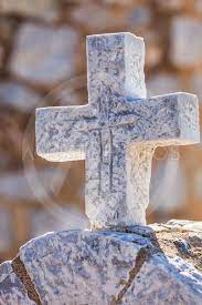 Buy wooden memorial crosses, crosses for graves for sale. Greek Stone Cross On Burial By Anetlanda Mostphotos