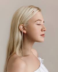 Earrings Carrie, silver 925, gold plated