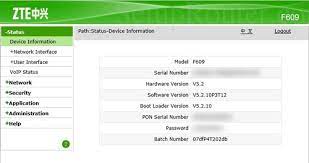 Enter the username & password, hit enter and now you should see the . How To Login To The Zte Zxhn F609