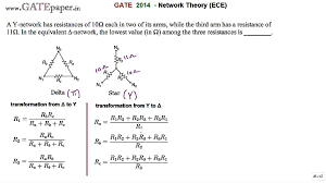 If the heads or tails of three circuit elements are connected together which provides a common point, such connection is. Gate 2014 Ece Problem On Star Delta Transformation Youtube