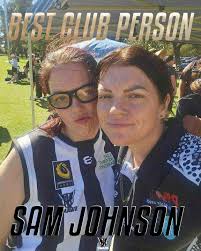 Sam Johnson has been recognised as this year's Best Club Person for her  tireless support, contribution behind the scenes, and dedication to the  team. An invaluable member of the club, every team
