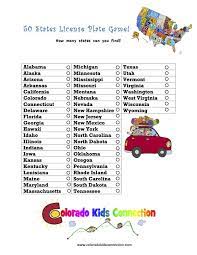 Great Printable Fun Travel Activity For Kids And Teens To Find The Different State License Plates Fun Travel Activities Road Trip Planning Road Trip Activities