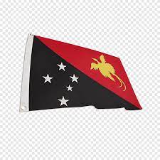 Perbentangkan bendera nasional west papua tersebut dilakukan oleh puluhan rakyat new zealand yang tergabung dalam kolompok solideritas pro kemerdekaan bangsa papua dari bangsa indonesia yang membentangkan bendera bintang kejora dan bendera negara papua new guinea (png) serta. Flag Of Papua New Guinea Flag Of New Zealand Papua New Guinea Flag Oceania Png Pngegg