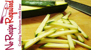How to thinly slice zucchini without a mandoline. How To Julienne Zucchini Noreciperequired Com Youtube