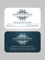 Massage therapist business cards will help you with presenting yourself as a candidate for the services that the target customers would need. Elegant Spielerisch Massage Visitenkarten Design Fur A Company Von Logodentity Design 16331209