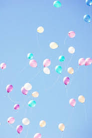 Whether you're celebrating a birthday or a baby shower, pastels are one of our favourite colour schemes. Photo Brunette Silhouette Birthday Wallpaper Balloons Lily Cat