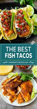 Combine the paprika through the ground red pepper and sprinkle over fish, gently pat seasoning onto fish. Fish Tacos With Avocado Dinner At The Zoo
