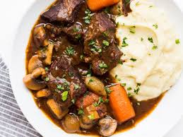 Beef Bourguignon This Gluten Free Version Of The Classic French Beef Bourguignon Recipe Uses Rice Beef Bourguignon Cooking For Beginners Easy French Recipes
