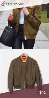 Stradivarius Army Green Bomber Jacket Green Bomber Jacket Army Green Bomber Jacket Bomber Jacket
