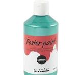 Poster paint Metallic, green, 300 ml/ 1 pack