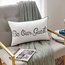 Alibaba.com offers 20,917 20 pillow cover products. Sanmetex Be Our Guest Farmhouse Lumber Pillow Covers 12 X 20 Inch For Guest Room Decorative Pillows Ivory Buy Online In Bermuda At Bermuda Desertcart Com Productid 184413751