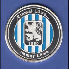 Dieses wappentier taucht zwar bereits bei dem ersten wittelsbachischen pfalzgrafen otto dem erlauchten in dessen reitersiegel von 1229 auf. Silber Medaille Fussball Tsv 1860 Munchen Einmal Lowe Immer Lowe 1991 Tilman Dohren Briefmarken Munzen