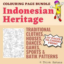 Indonesian Heritage Colouring Book Buku Mewarnai Warisan Budaya Indonesia Coloring Books Indonesian Indonesia