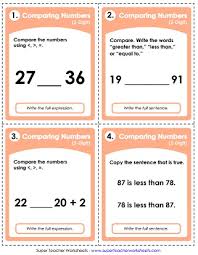 Kids compare numbers in this place value worksheet. Place Value 2 Digit Numbers