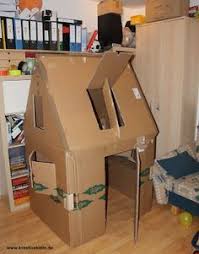 Haus aus papier basteln anleitung vorlage papierhaus. Kreative Kiste Spielhaus Fur Kinder Aus Pappe Karton Mit Beleuchtung Selber Bauen Kartonhaus Karton Kinder Haus Aus Pappe