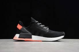 Coming in color options of core black/signal coral and cloud white/signal coral, these iterations of the nmd r1 v2 highlights include oversized orange to yellow gradient adidas branding running down the tongues, nmd branding by the toe, and black, white, and signal coral accents to round. Adidas Nmd R1 V2 Boost Orange Core Black Cloud White Shoes Fw6412 Febsale