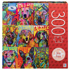 Enjoy this colorful 500 piece puzzle featuring a soulful cat portrait depicted in dean russo's signature style and inspired by his street art influence and love of animals. Artist Dean Russo 300 Piece Adult Jigsaw Puzzle 9 Up Of Dogs Walmart Com Walmart Com