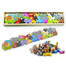Animal Parade A To Z Wooden Animal Alphabet Puzzle Playset Wooden Animals Animal Alphabet Animal Parade