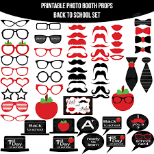 Instant Download Back To School Printable Photo Booth Prop Set Photo Booth Props Template Photobooth Props Printable Diy Photo Booth Props