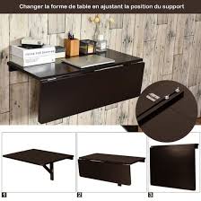 table murale rabattable en bois de pin et mdf 80 x 60 x 43 cm table pliable ideal pour cafe cuisine balcon bureau noir cdiscount maison