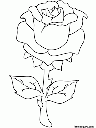 This drawing was made at internet users' disposal on 07 february 2106. Coloring Pages Of Roses Coloring Home