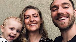 Eriksen has his left hand on his forehead and his right on his chest. Wfh7wp9axe2atm