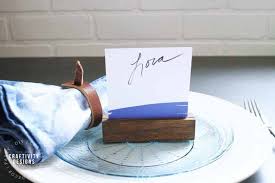 Simple and yet sophisticated, these place cards come together with just a few simple folds. How To Make Easy Diy Wood Place Card Holders Ideas For The Home