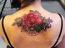 By Tattoo Artist Ann Keevalik Tattoos Floral Back Tattoos Chest Tattoos For Women