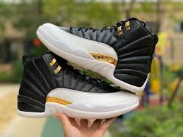 Jordan 12 Retro Black Metallic Gold White W Air Jordan 12 Retro Wings Black Metallic Gold White Cheap Sale Air Jordans Air Jordan 12 Retro Jordan Shoes For Kids