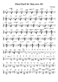 a chord chart for jazz sheet music for piano download free