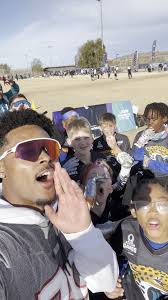 Jamal Agnew showing love to our #NFLFlag teams in Vegas! , #ProBowlGames