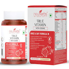 Baby oil and iodine won't help you. Buy Neuherbs True Vitamins With Iodine Multivitamin With Nutra Herb Extract Korean Ginseng Vitamins Minerals For Energy Immunity Booster Skin Nails Brain And Eyes For Men Women 60 Veg Tabs
