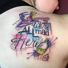 5 reviews that are not currently recommended. Colorful Alice In Wonderland Mad Hatter Tattoo By Kinsey Roehm At Tattooed Heart Studios Kinse Mad Hatter Tattoo Wonderland Tattoo Alice And Wonderland Tattoos