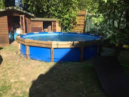 6 Debut Montage Bardage En 2020 Piscine Tubulaire Bardage Piscine