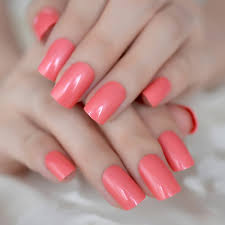 Acrylic nails are nail enhancements made by combining a liquid acrylic product with a powdered acrylic product, according to nails magazine. Shinning Surface False Nails Red Solid Color Tip Flat Medium Acrylic Artificial Nail Kit Diy Finger Manicure Accessories Z951 False Nails Aliexpress