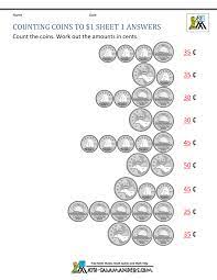 money worksheets canada