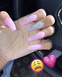 These heart stickers ($15) come in four shades—white, blush, black, and lavender. Pink Acrylic Nails Long Acrylic Nails Ombre Nails Glitter