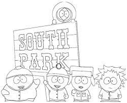 Simple south park coloring page to print and color for free. 7 Ide South Park Coloring Pages