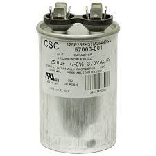 25 Mfd 370 Volt Ac Motor Run Capacitor Csc 325p256h37m26a4xsn