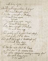 Auld lang syne in american english. Auld Acquaintance For The New Year Burns S Auld Lang Syne Folklife Today