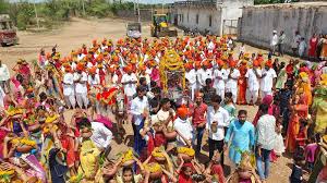Vishnu Mahayagya begins with Kalash Yatra of 125 Kalash in Nahargarh |  नाहरगढ़ में 125 कलशों की कलश यात्रा के साथ विष्णु महायज्ञ शुरू