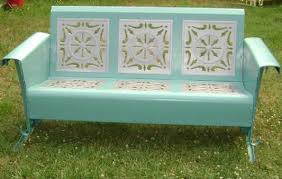 Vintage Metal Porch Glider Patio Swing Vintage Patio Vintage Metal Glider Porch Glider
