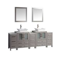 We did not find results for: Vanity Art Ravenna 84 Inch Bathroom Vanity In Grey With Double Basin Top In White Ceramic The Home Depot Canada