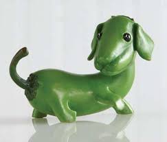 Home Grown From Enesco Green Pepper Dachshund Figurine 2 6 In Enesco Http Www Amazon Com Dp B002eu8uv0 Ref Vegetable Animals Stuffed Green Peppers Veggie Art